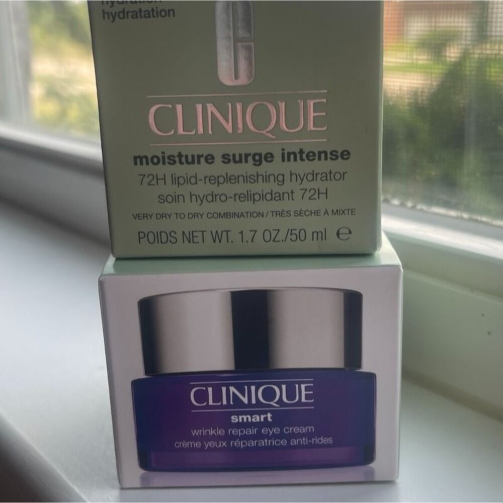 Clinique Moisture Surge Intense 1.7 oz & Smart Wrinkle Repair Eye Cream 1 oz